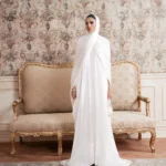 Amira-white abaya design